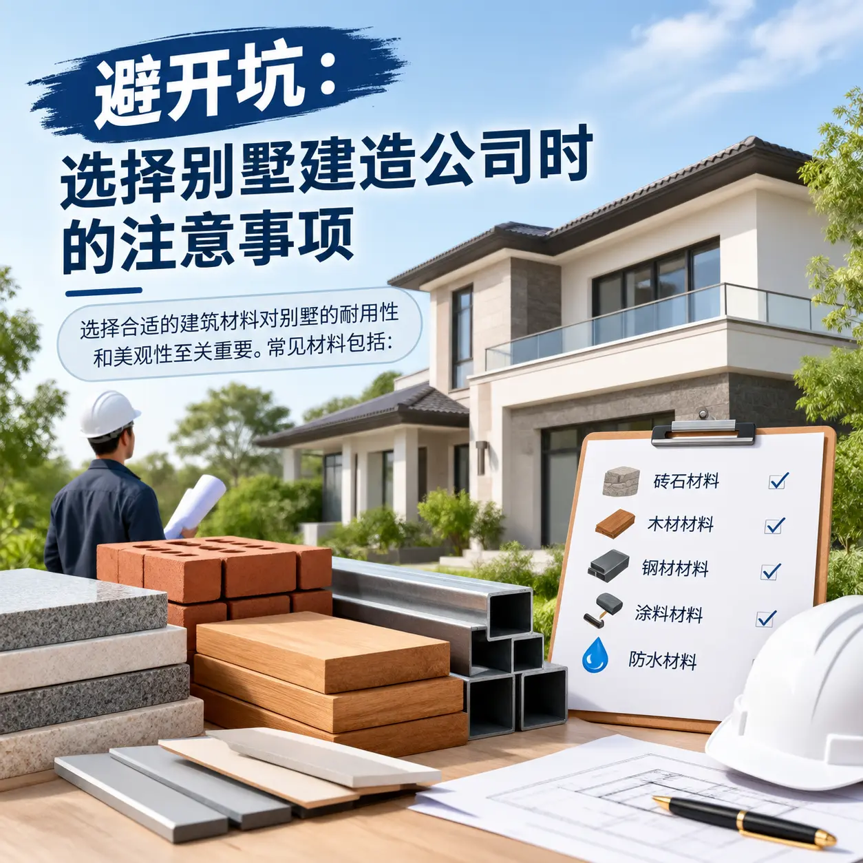 避开坑：选择 罗甸 别墅建造公司时的注意事项