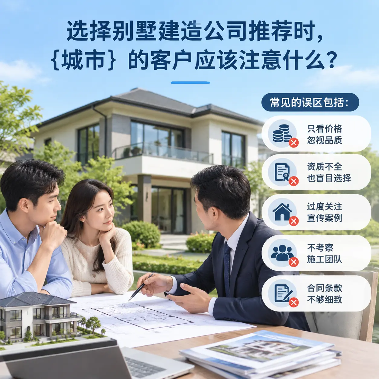 选择别墅建造公司推荐时，罗甸 的客户应该注意什么？