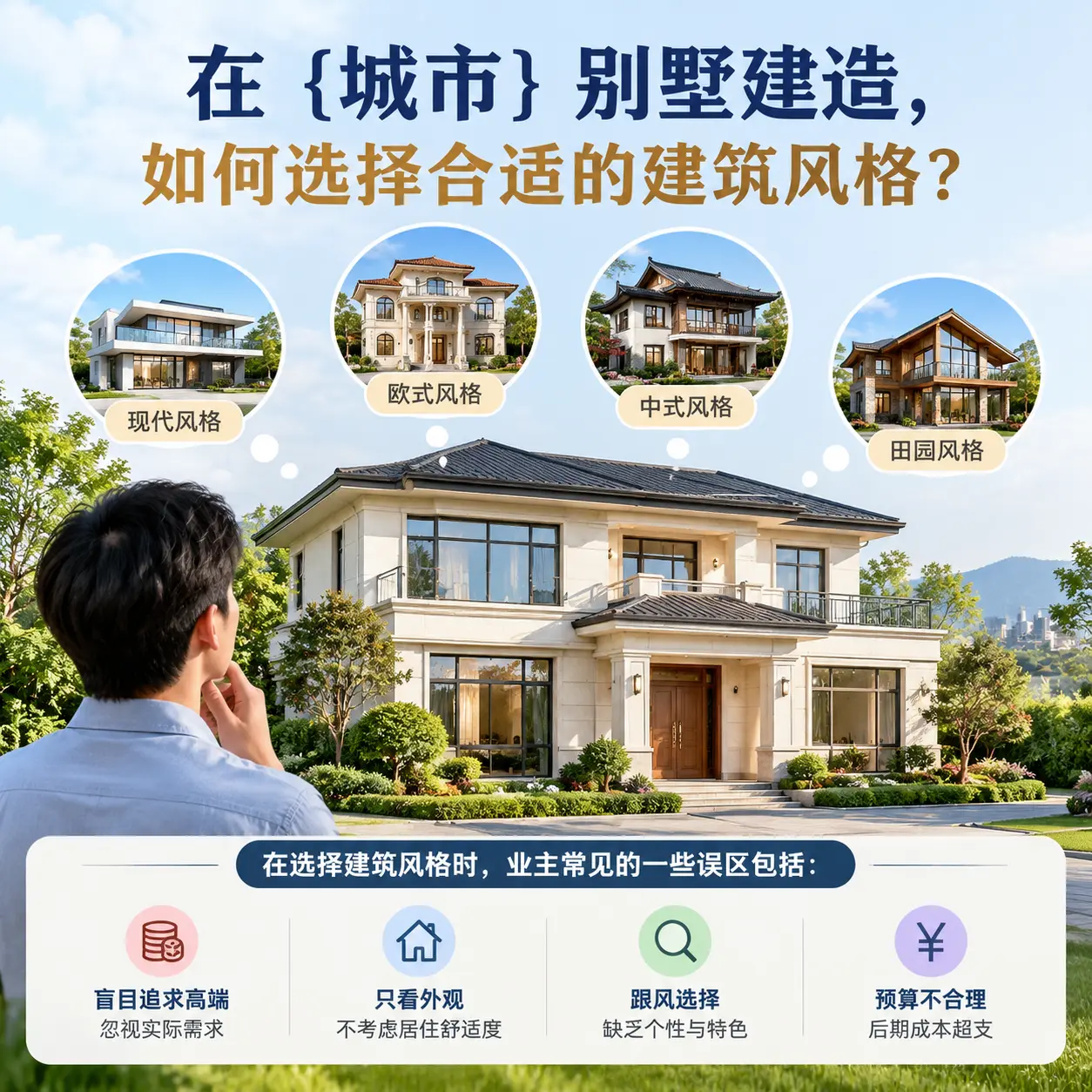 在 罗甸 别墅建造,如何选择合适的建筑风格?